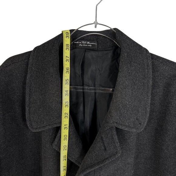 Gianfranco Ruffini Italy Mens 44 Cashmere Charcoal Gray Coat Soft Quiet Luxury - Picture 8 of 15